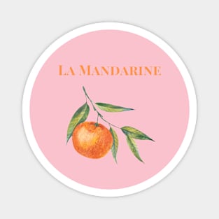 La Mandarine Graphic French Word Magnet